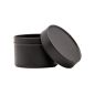 Preview: Candle container - 100ml - black - Round seamless slip lid jars and lid without window